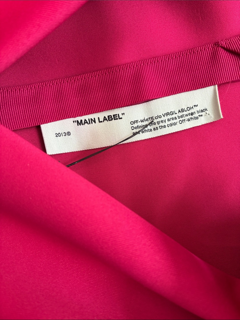 *RARE* Off-White bright pink wrap “DRESS” 2013 size 40 - Picture 6 of 11